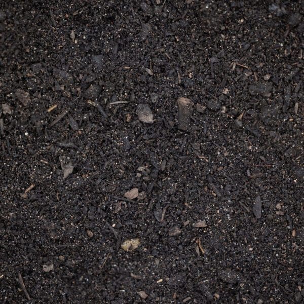 Garden Blend soil mix made from compost, manure, peat, topsoil, and sand for nutrient-rich vegetable gardening and raised beds.